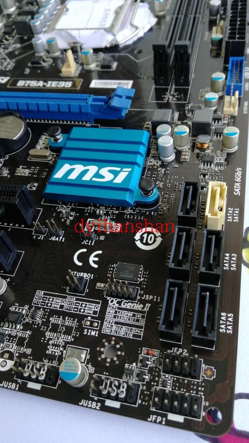 库存msi微星b75ma-e31b75a-ie35e33g43p45主板