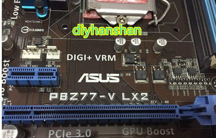 主板z77华硕p8z77vlx2z77a11553770k2550k超频主板