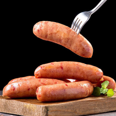 郎烧烤食材半成品5根纯肉地道肠火山石烤肠台式热狗肠香肠售价￥25
