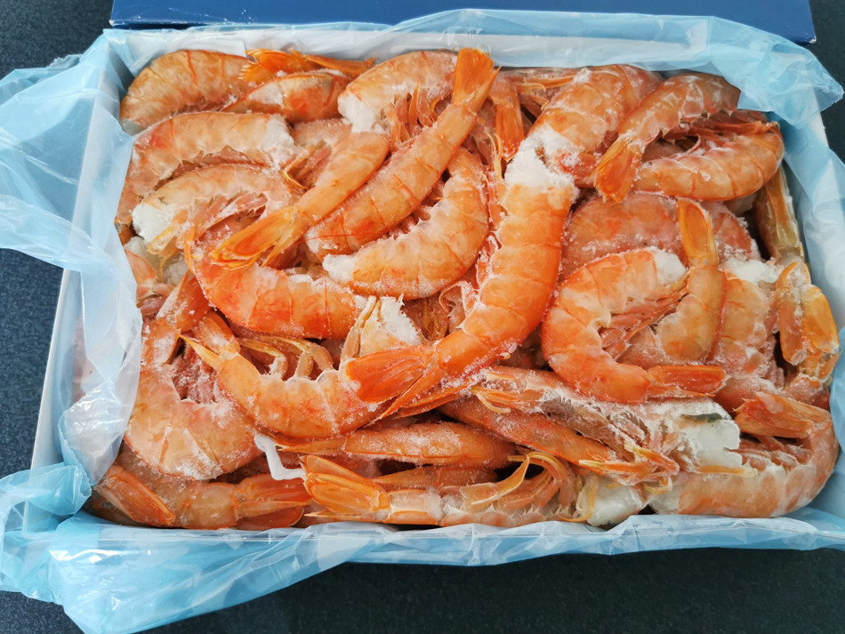 去头阿根廷红虾4斤冻品原装进口野生c1虾仁新货冻虾