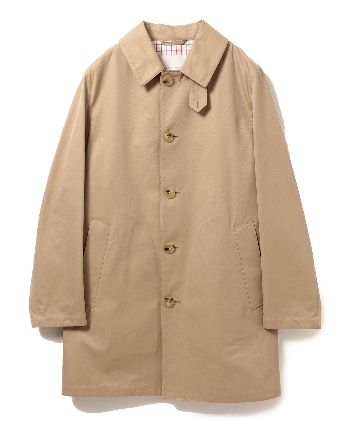 东京直邮beamsmackintosh高端男式定制纯色上衣风衣风衣