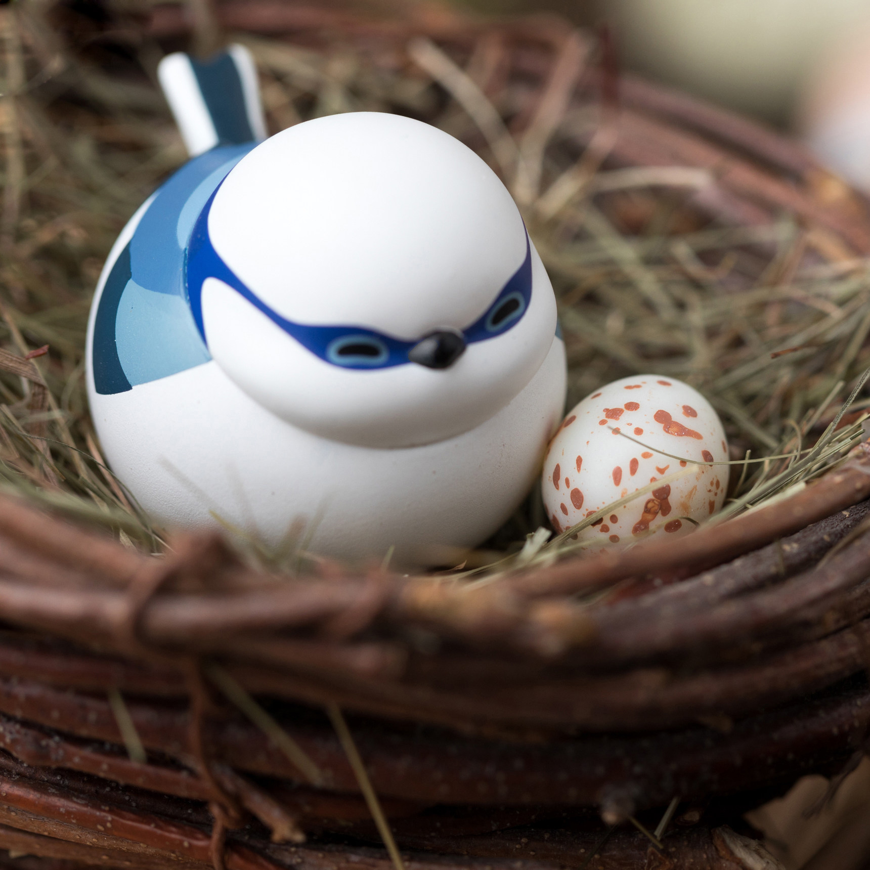 巨饭文创空想造物极濒危灭绝动物球球啾盲盒中国雀类手办肥啾小鸟