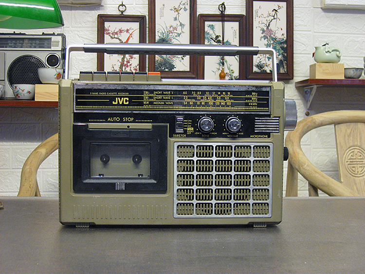 天弘霁月no.218原装进口老款jvc收录录音机rc-204怀旧收录机