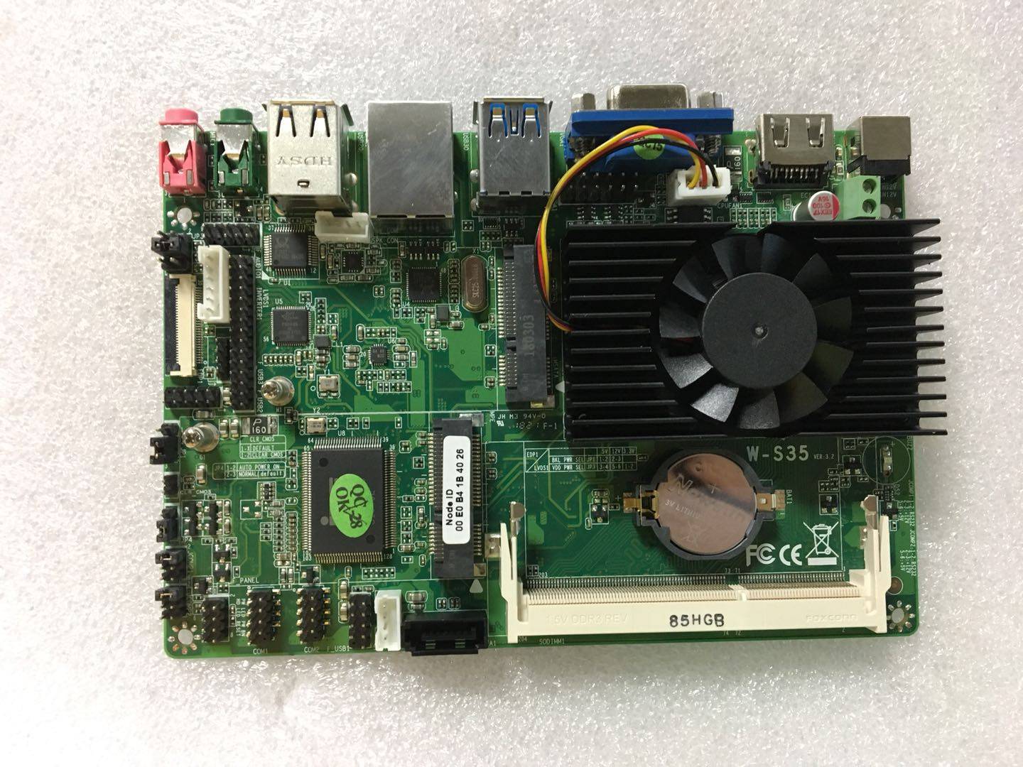 主板豆希35寸j1900edplvds2个comsim工控主板