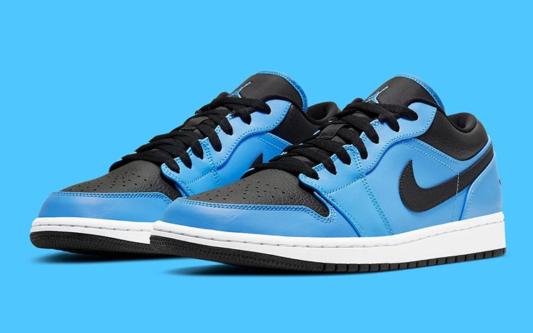 哄哄airjordanlowaj1大学蓝小闪电篮球球鞋篮球鞋