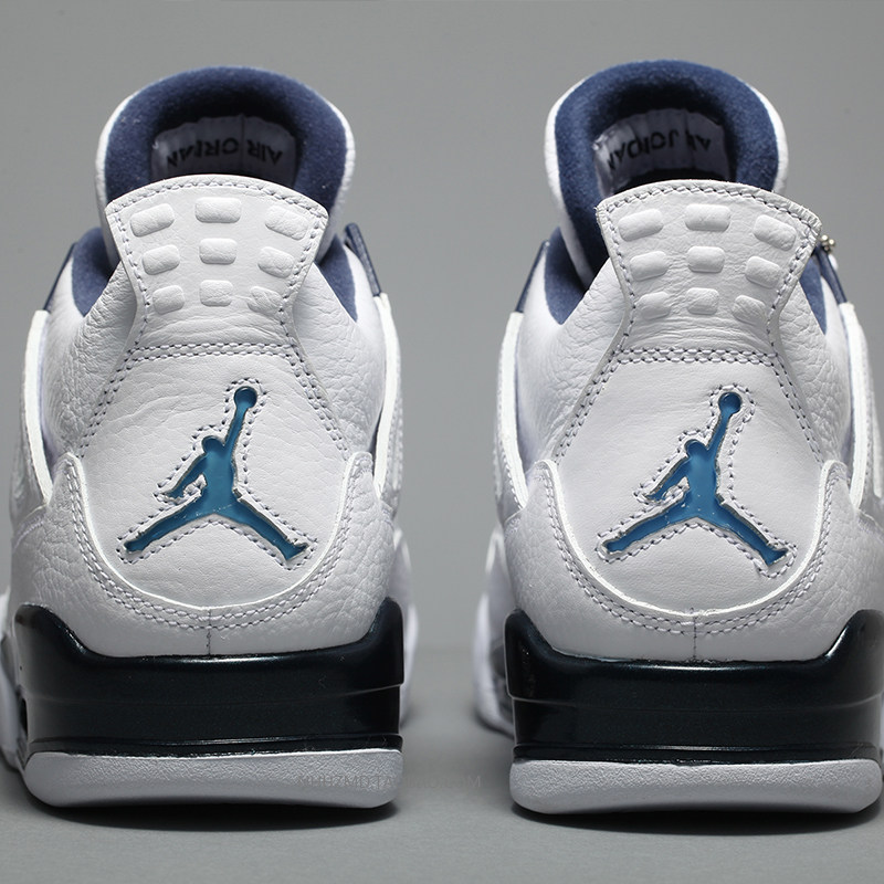 哄哄airjordanaj4白蓝球鞋408452-314254-107篮球鞋