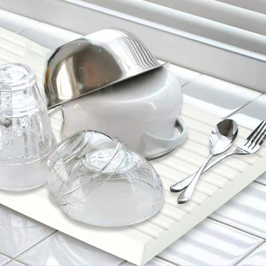 吸水硅藻土置物厨房餐具沥水卫生间硅藻纯色实用杯架
