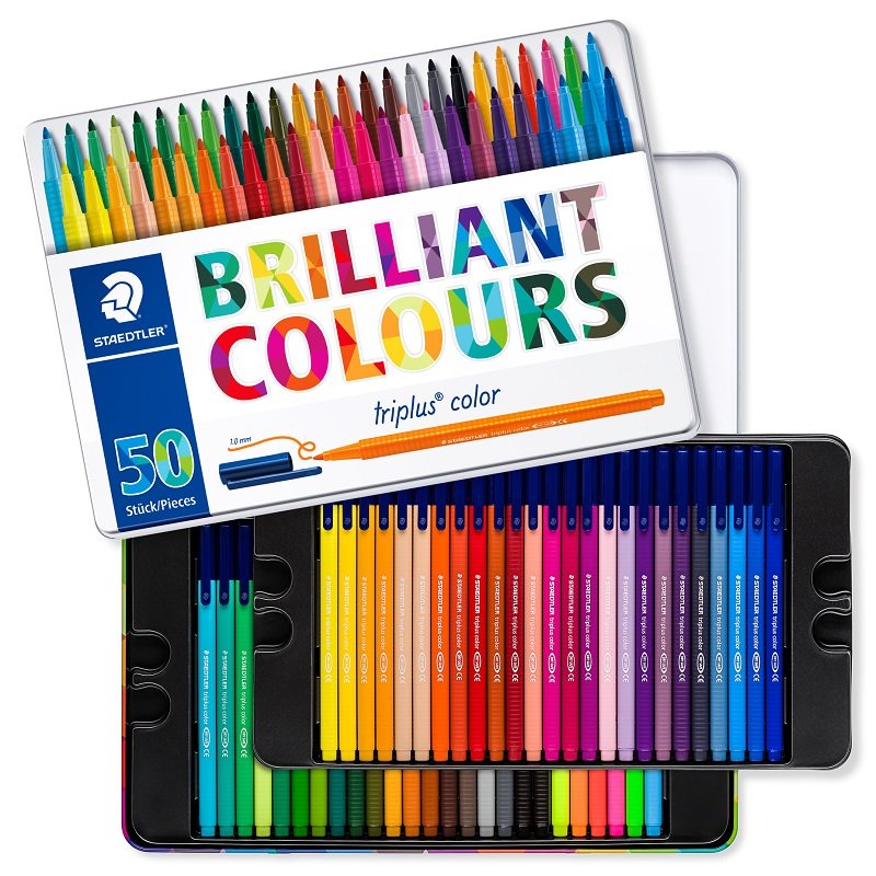 德国staedtler施德楼48色儿童学生绘画涂鸦水彩笔