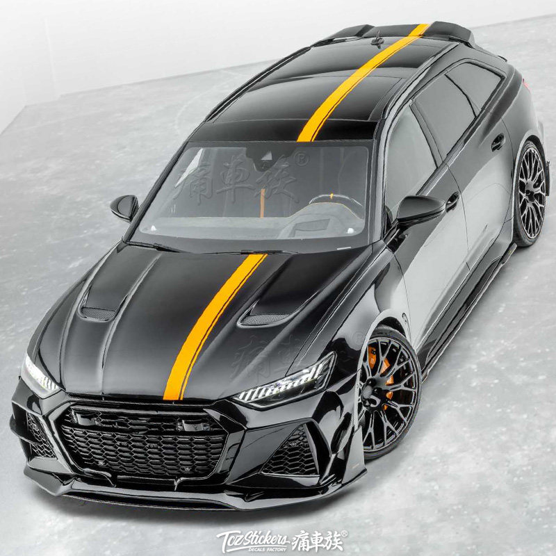 适用于奥迪rs6车贴拉花rs4s4a6a4s3汽车装饰贴