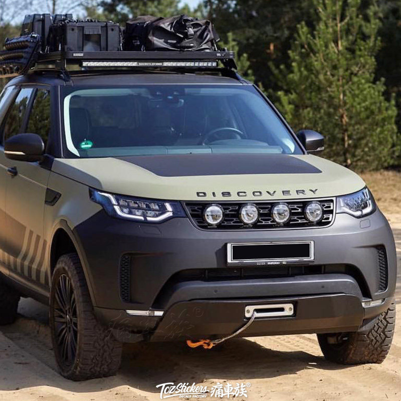适用于路虎发现运动版车贴拉花 发现者5车头机盖改装汽车贴纸贴膜