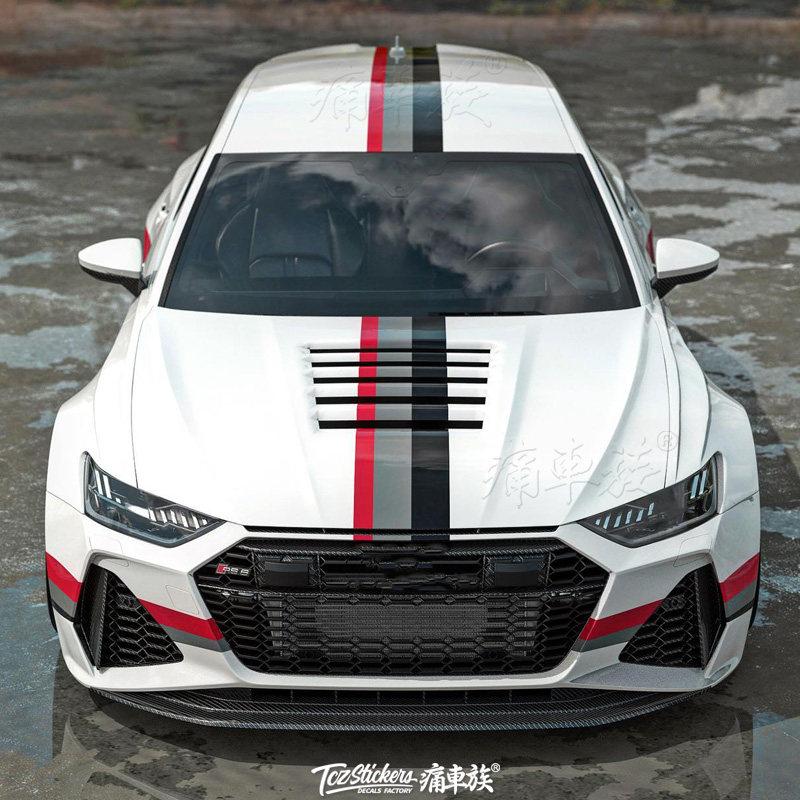 适用于奥迪rs6车贴拉花rs4s4a6a4a3汽车装饰贴