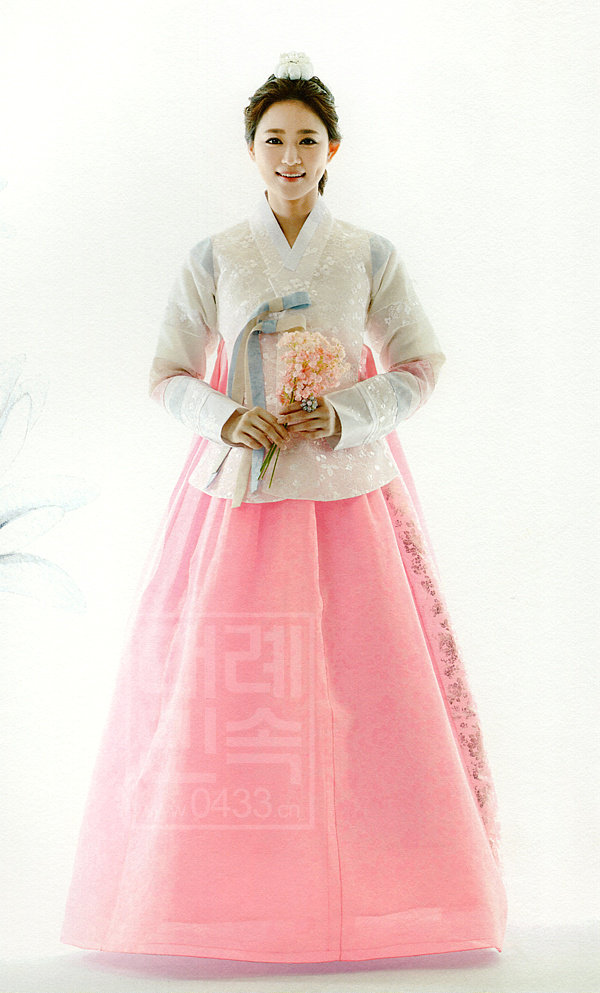 韩服韩国进口面料唐衣彩条婚礼结婚新娘敬酒民族服装