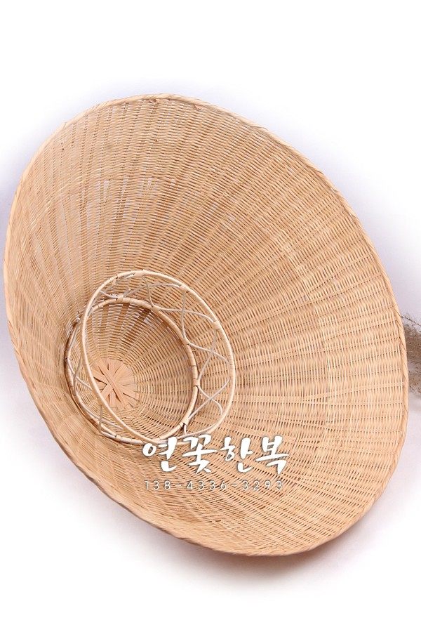 韩国进口朝鲜古代草帽男士斗笠防嗮防雨遮阳帽帽子