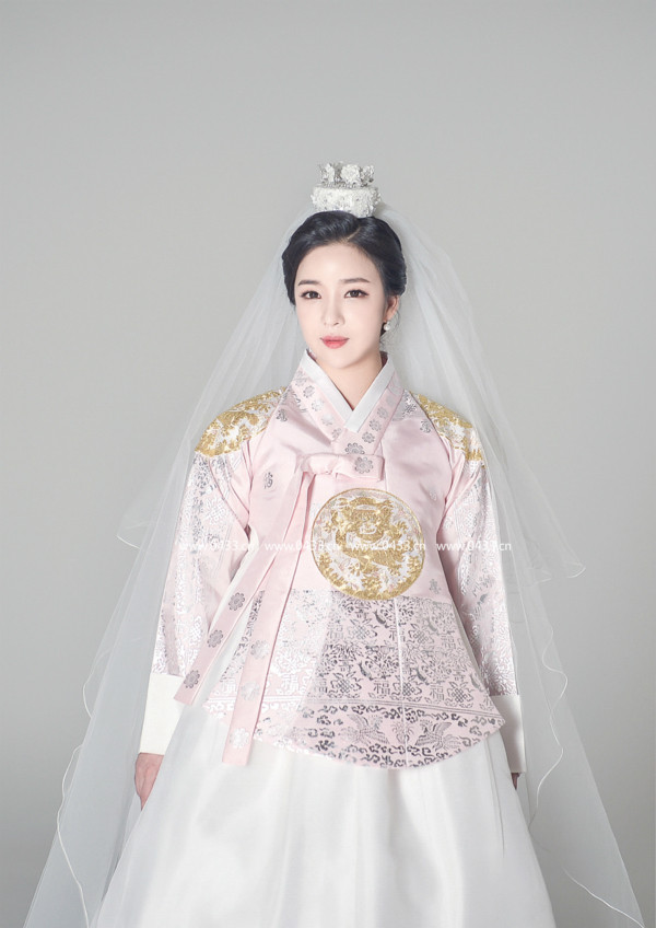 韩服韩国进口洋缎子唐新娘烫金古代宫廷ht01317民族服装