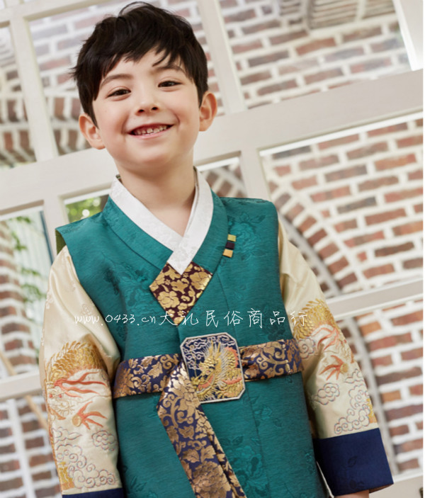 韩服韩国原版进口一周周岁宝宝生日男童he01073儿童演出服