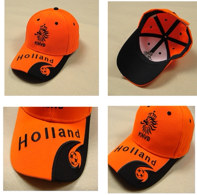 足球运动帽子鸭舌帽太阳帽周边礼品纪念品荷兰法国巴西球迷用品