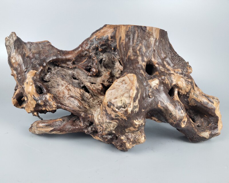 天然根艺实木树根根雕杜鹃木花花台底托底座根雕