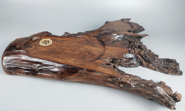 天然实木风化树根排水式随形香柏木檀木茶盘茶盘