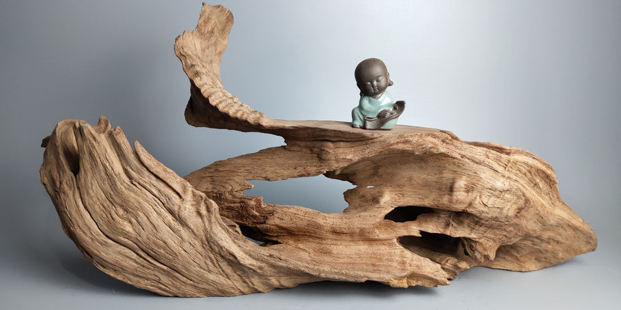 天然枯树根雕香樟樟木陈化料随形摆件创意手工艺根雕