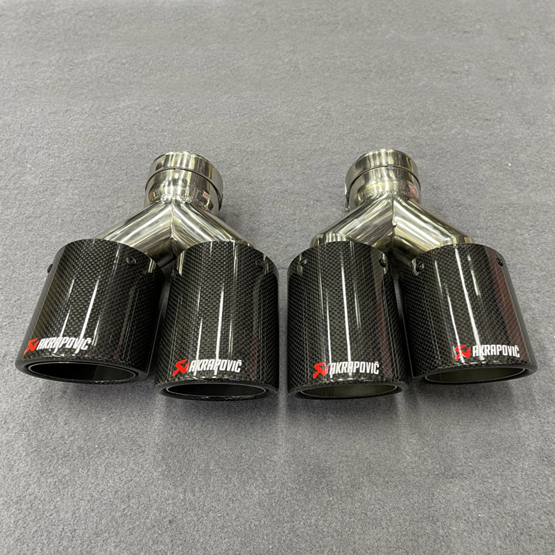 适用于ak天蝎碳纤维尾喉一出二四出尾宝马捷豹尾喉