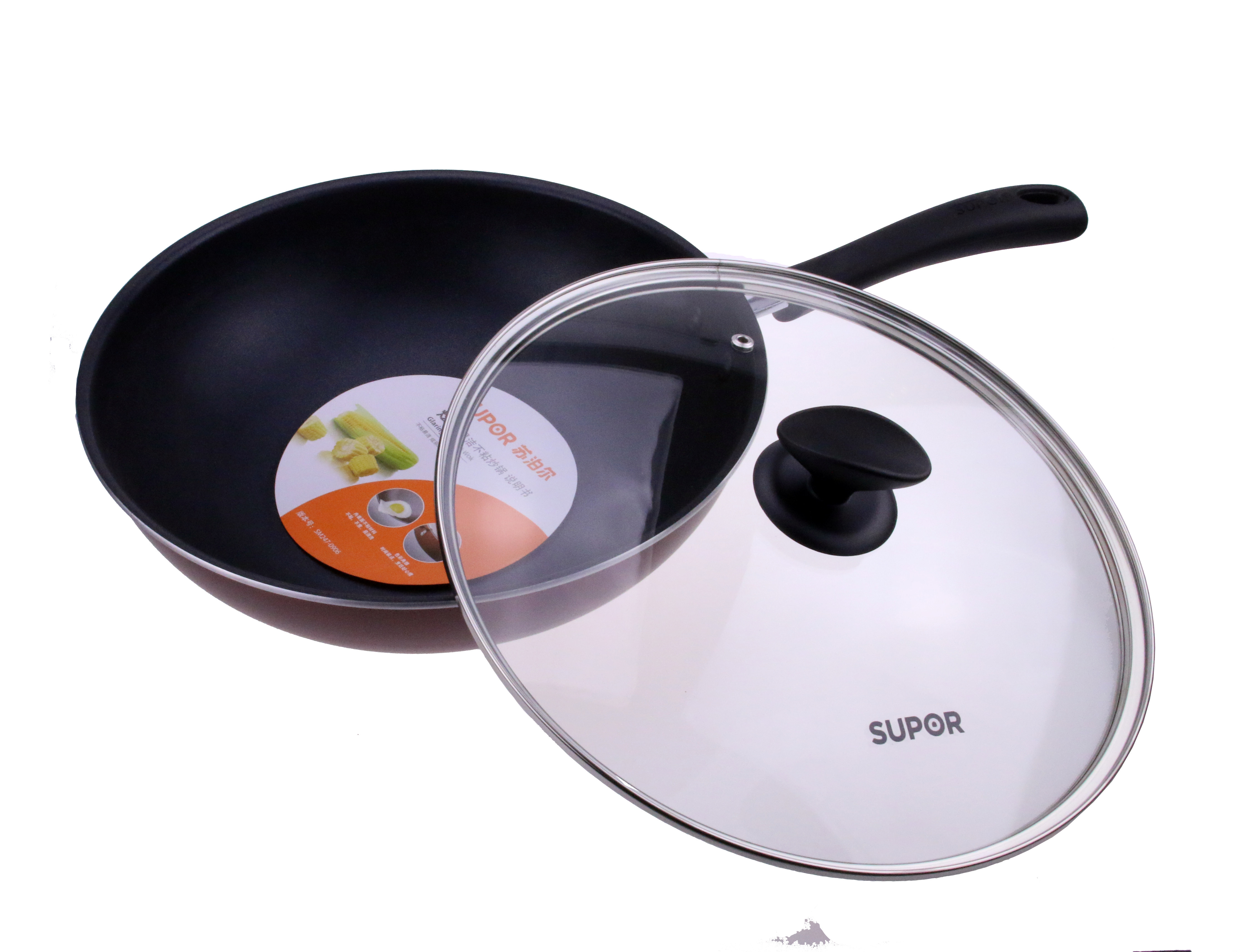 炒锅苏泊尔不粘锅36cm油烟燃气电磁炉通用平底炒锅