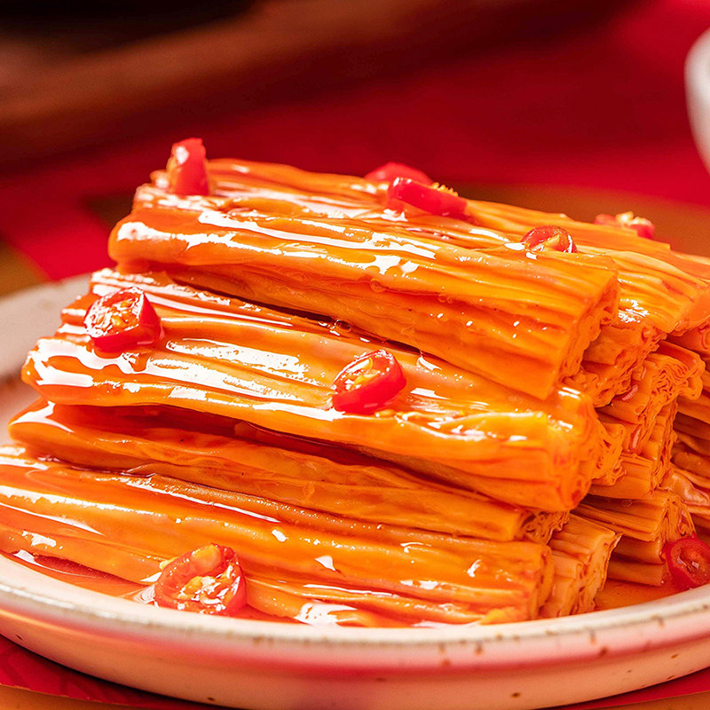 王小火锅香辣腐竹即食麻辣熟食卤味素食网红面筋制品