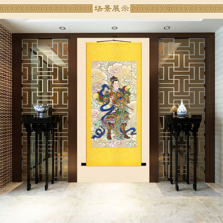 六丁女神阴神玉女女神像像画六甲神仙画像道场国画