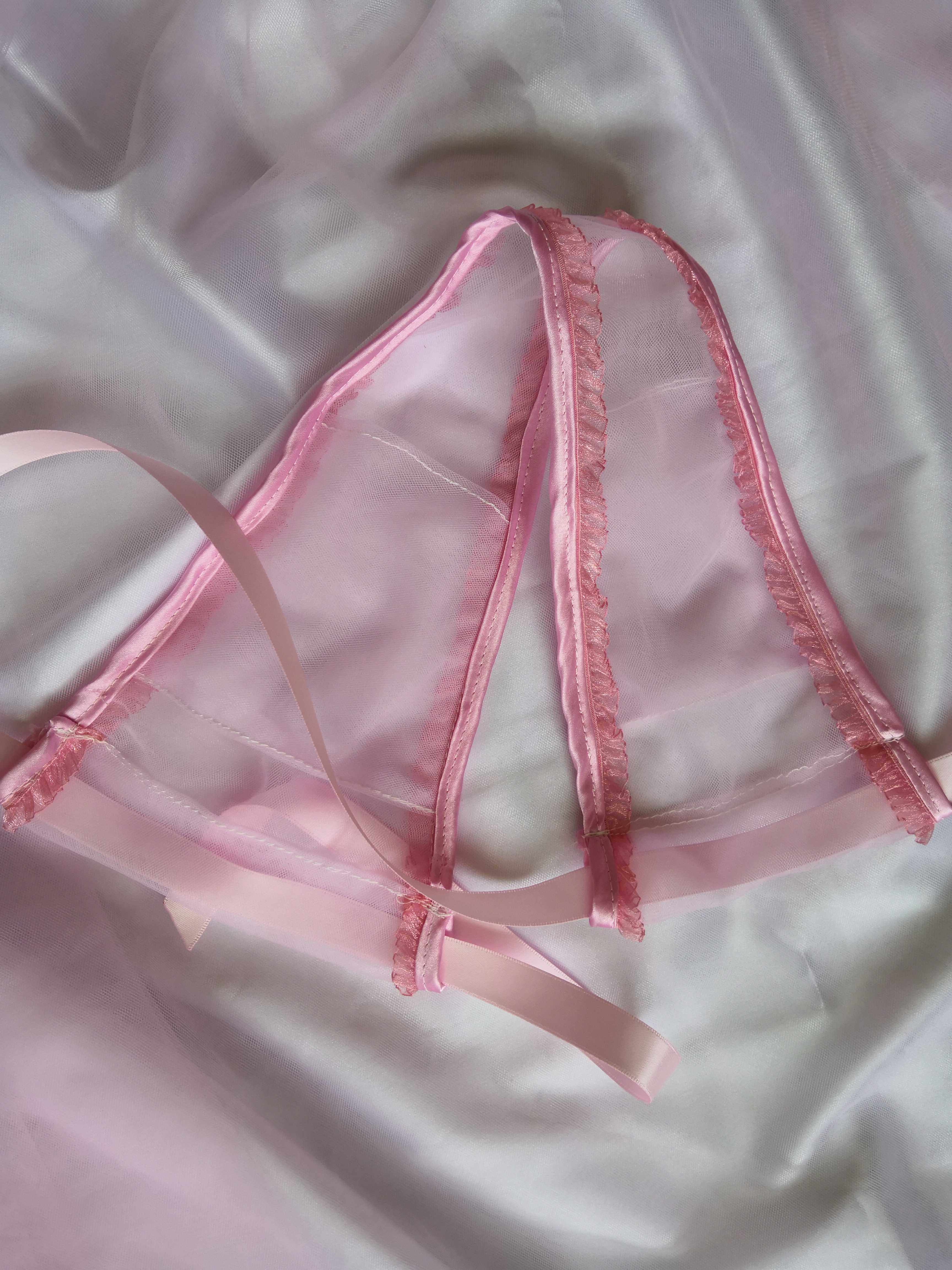 透明女可丁字裤性感少女卫生网纱柔软内裤系内男丁字裤