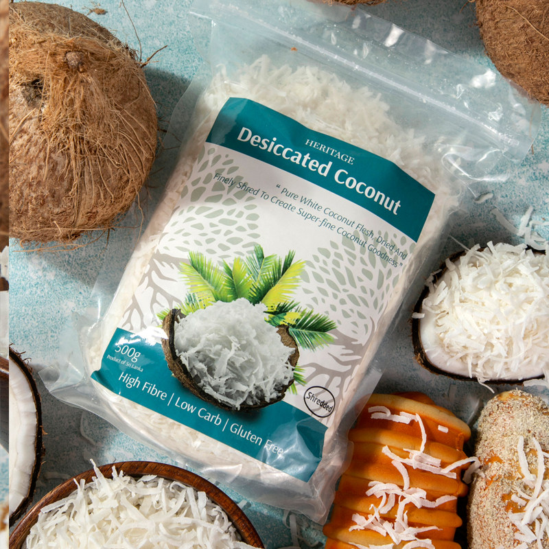 斯里兰卡原装进口全脂椰丝500g 天然椰条饼干面包蛋糕烘焙甜品 - 椰子