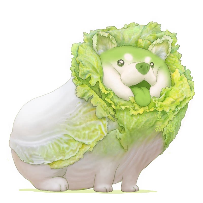 菜狗挂件蔬菜精灵动物星球网红白菜礼物可爱动漫挂件
