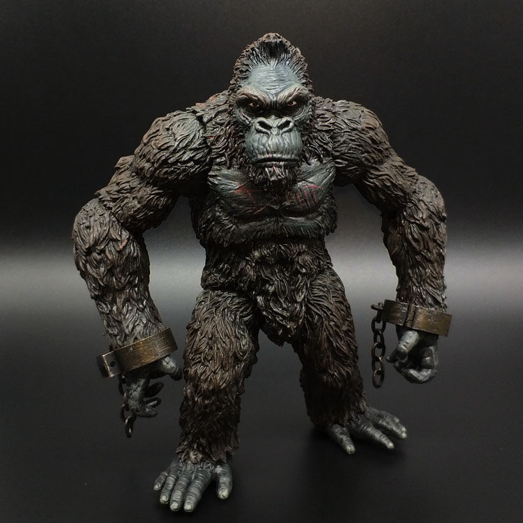 新款金刚骷髅岛大黑猩猩关节可动人偶模型手办手办
