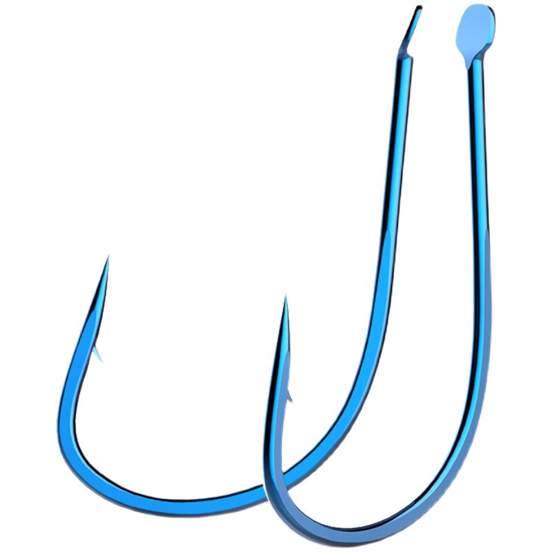 溪流野钓小鱼青色黑色倒刺平打袖钩细条鲫鱼鱼钩