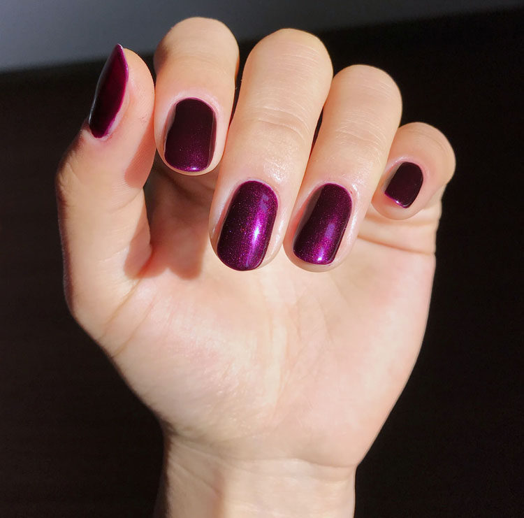 美国正品zoya佐雅指甲油快干持久金属紫红色zp460甲油胶