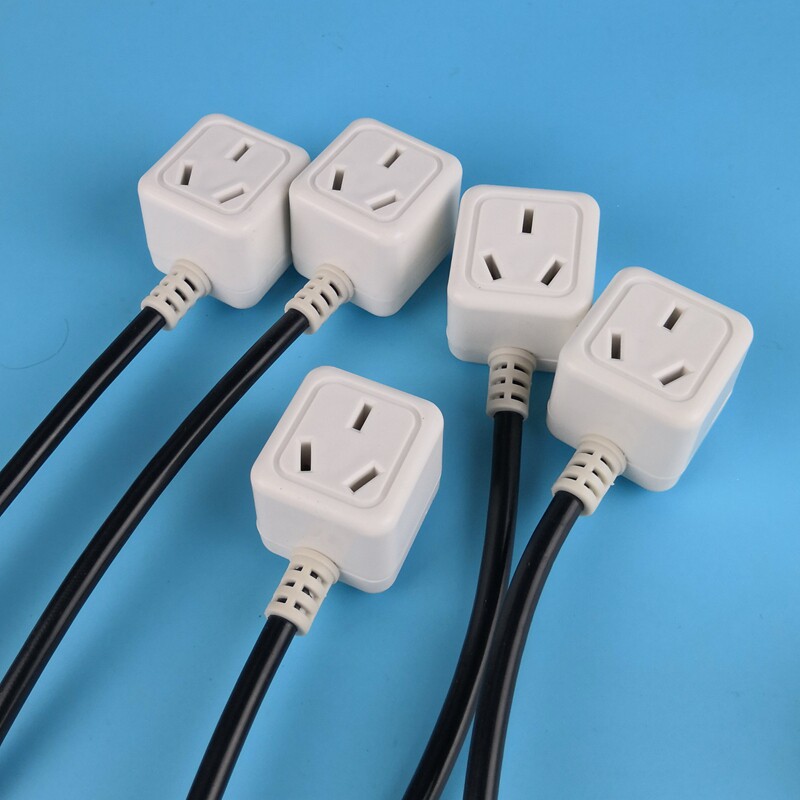 电源插座ac三插母头三极极带防水三孔纯铜插头