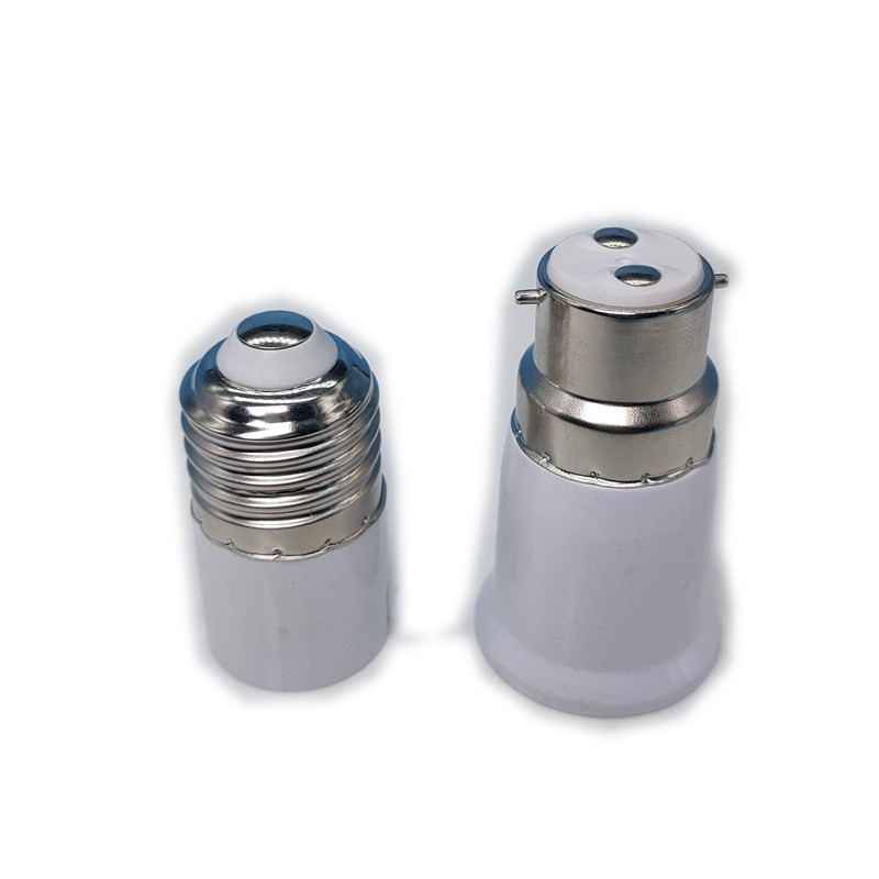 耐高温卡口转螺口转换灯头灯座 老式b22转e27 e27转b22灯头转换器