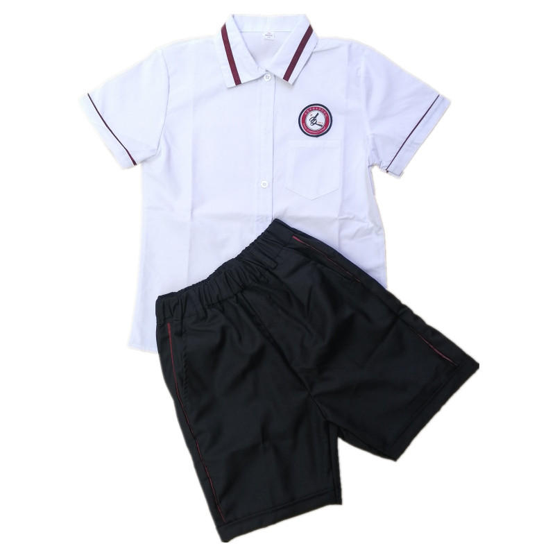中山市小学短裤上衣短袖运动校服夏季中学新长江学生校服