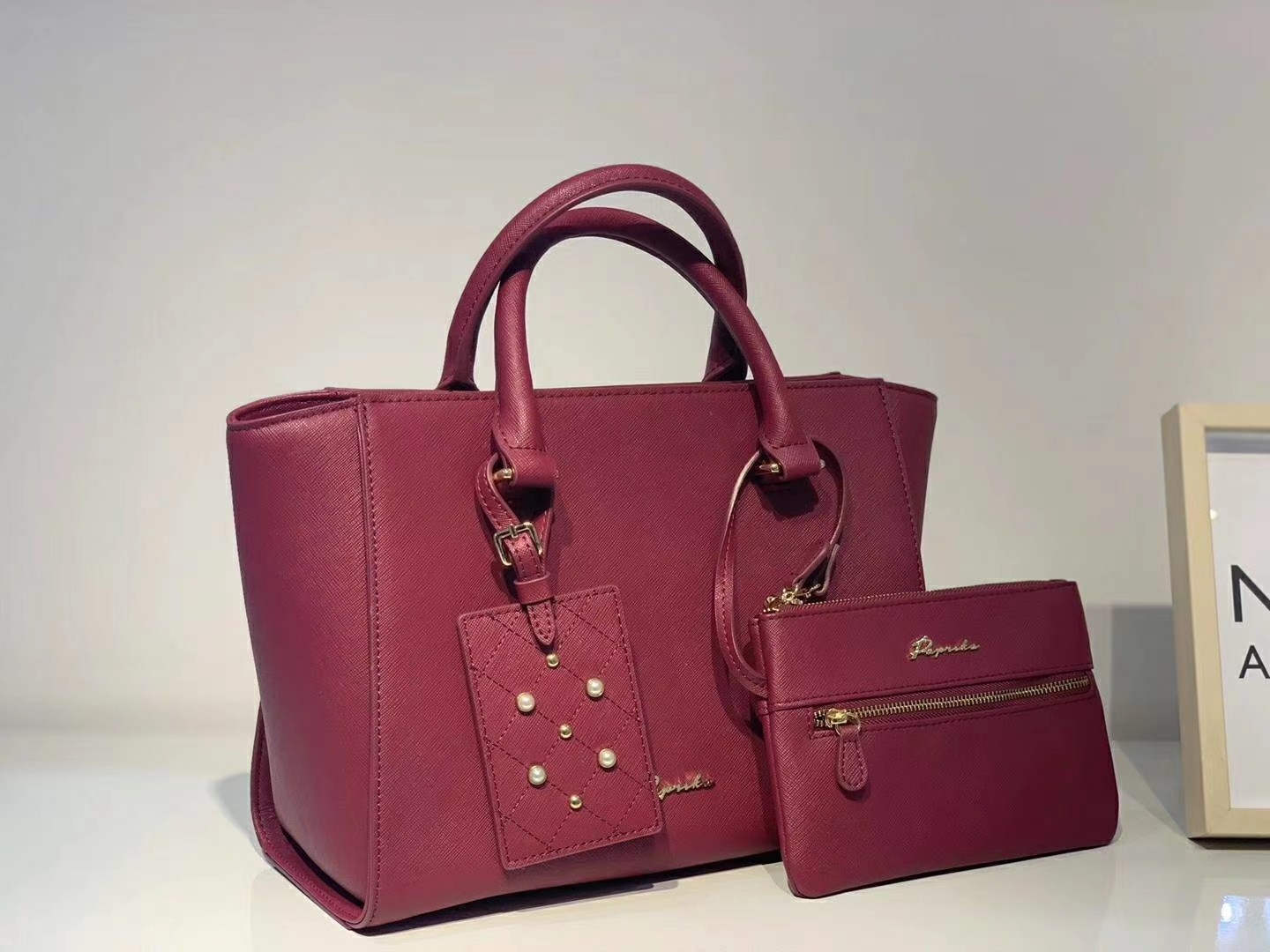 香港paprika柏皮卡牛皮翅膀燕子包买大零钱钱包时尚潮流女士包袋