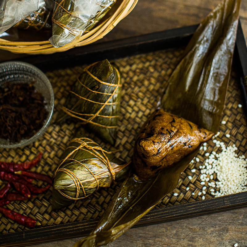 粽子篁记干菜肉粽浙江特产嘉兴非遗咸味新鲜粽子