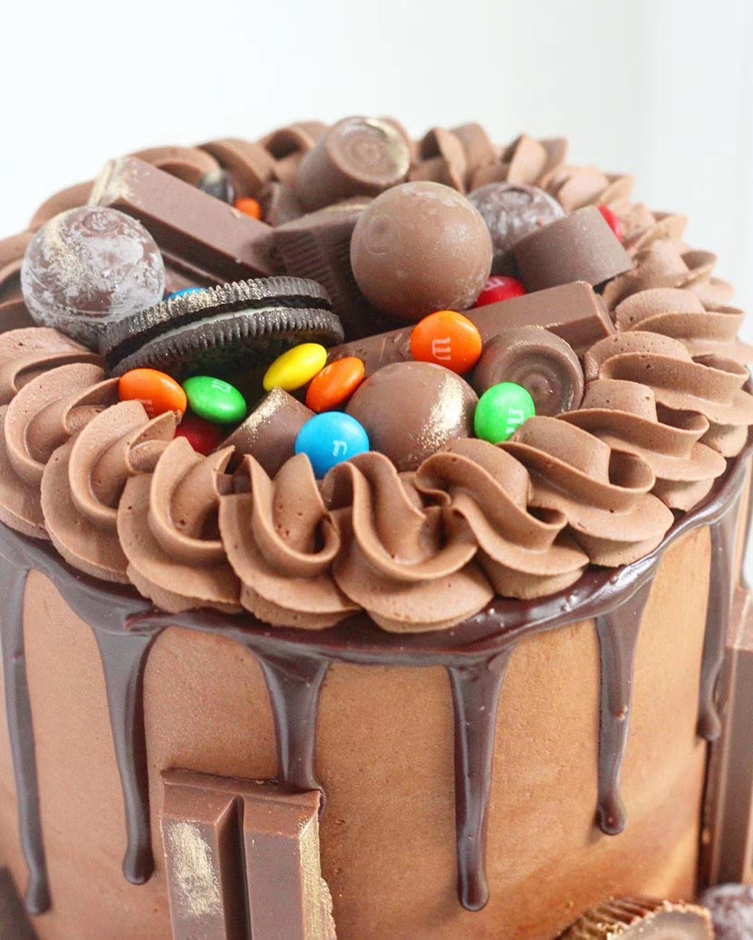 ins加高m豆糖果派对m豆糖果派对巧克力儿童男孩周岁生日蛋糕新鲜生日