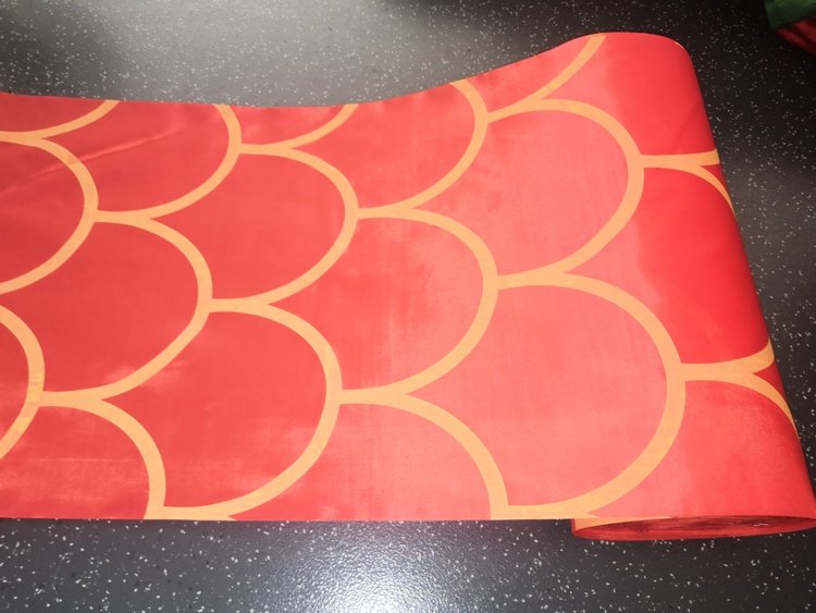 布料空竹龙灯彩带舞龙龙鳞美人鱼鳞片学生手工海绵垫