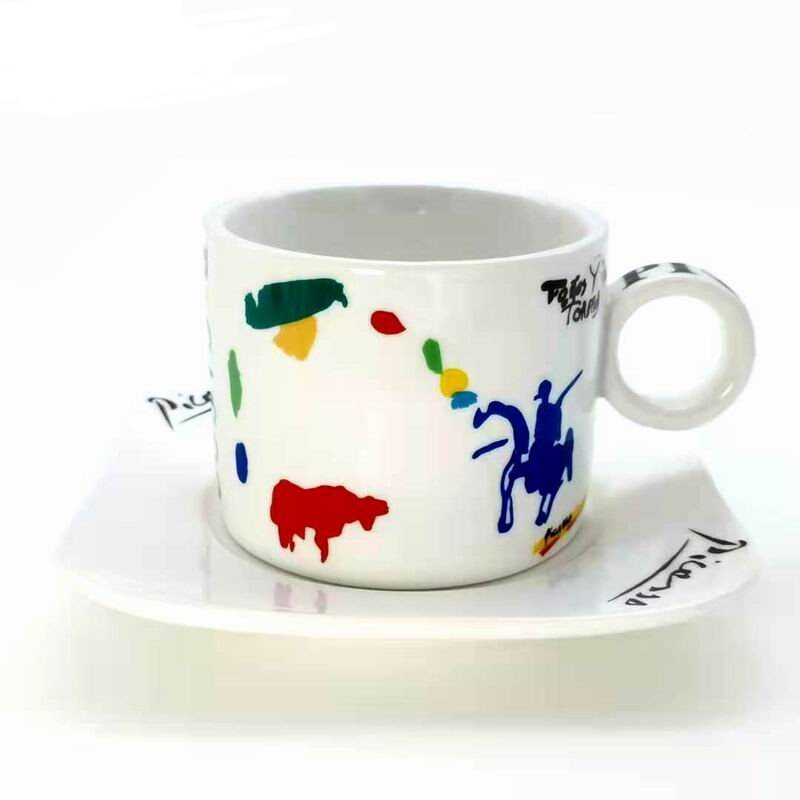 精品yami亚米咖啡杯美式马克毕加索艺术抽象系列咖啡杯