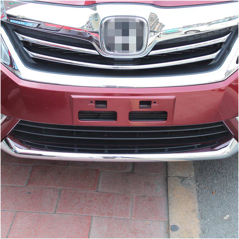 适用15款本田凌派改装保险杠亮条前唇前杠装饰车身