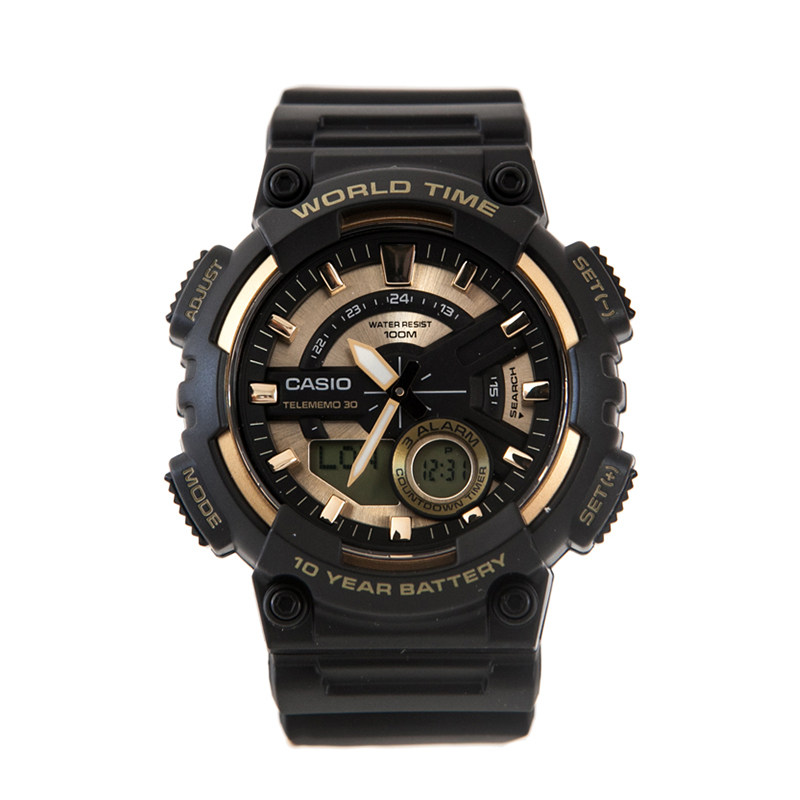 卡西欧casio多功能户外运动手表防水防震学生男表aeq-110bw-9a日韩