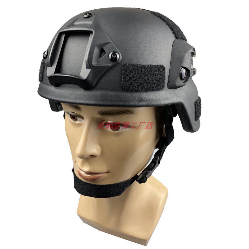 mich黑色多功能战术头盔高分子聚乙烯护具nijiiia安全帽