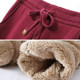 Plus velvet sports pants female thickened autumn and winter lamb velvet pants set large size loose buckle cotton pants wearing pants Plus velvet sports pants female thickened autumn and winter lamb velvet pants set large size loose buckle cotton pants wearing pants