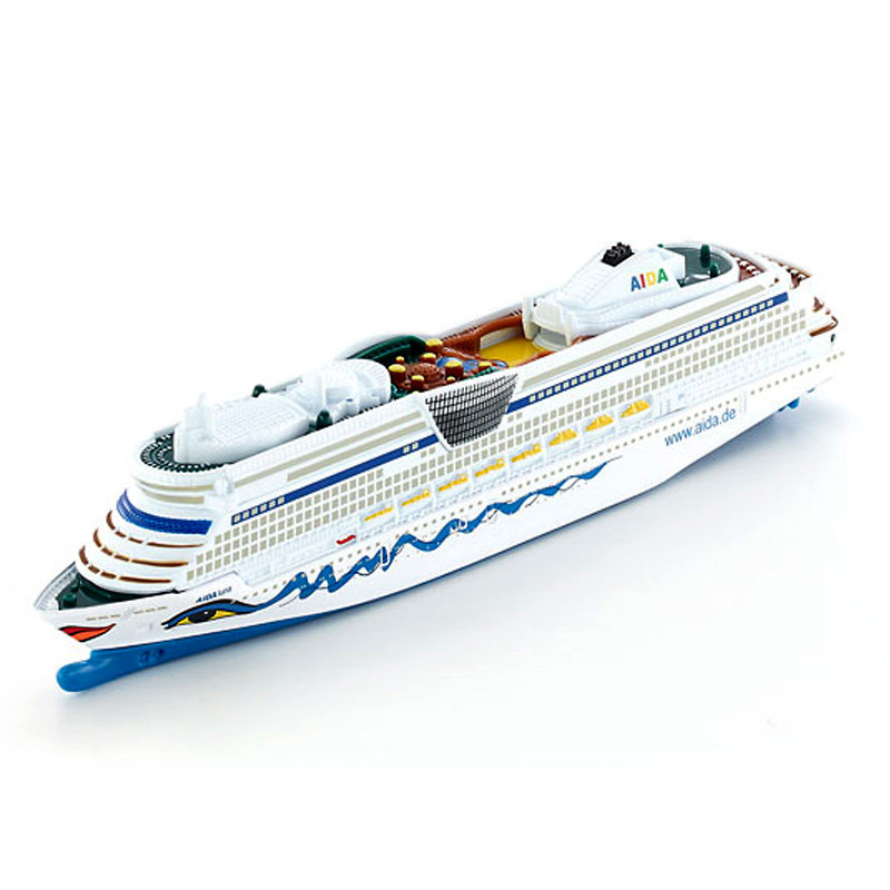 siku阿依达号邮轮游轮儿童成人仿真合金轮船模型玩具收藏摆件