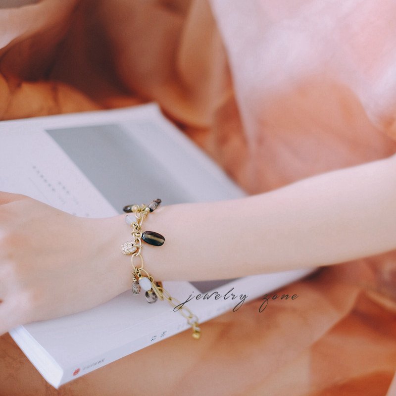 丹麦空灵设计代表天然好多吊坠手链手链