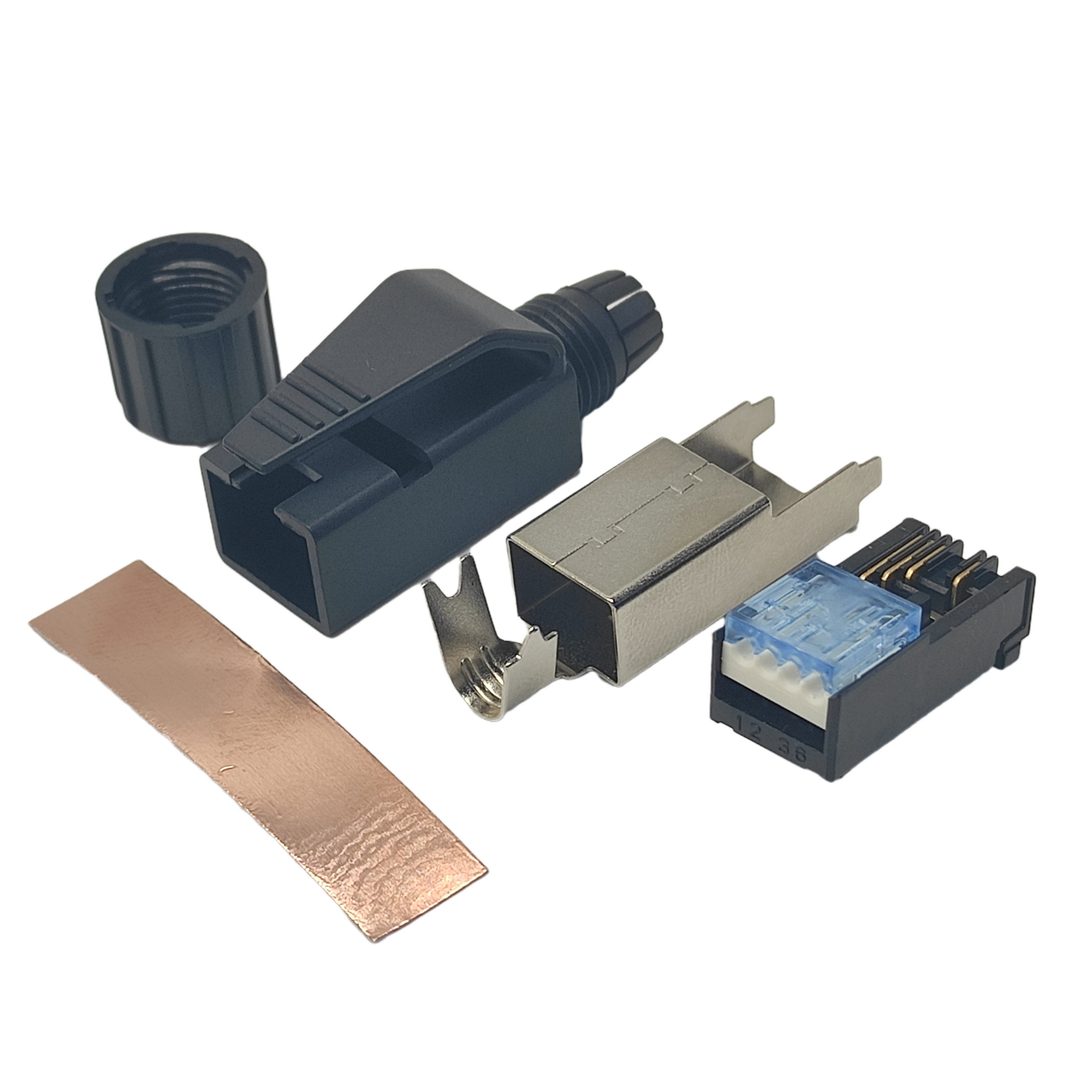 工业plc专用水晶pn通讯电缆缆线插头profinet水晶头