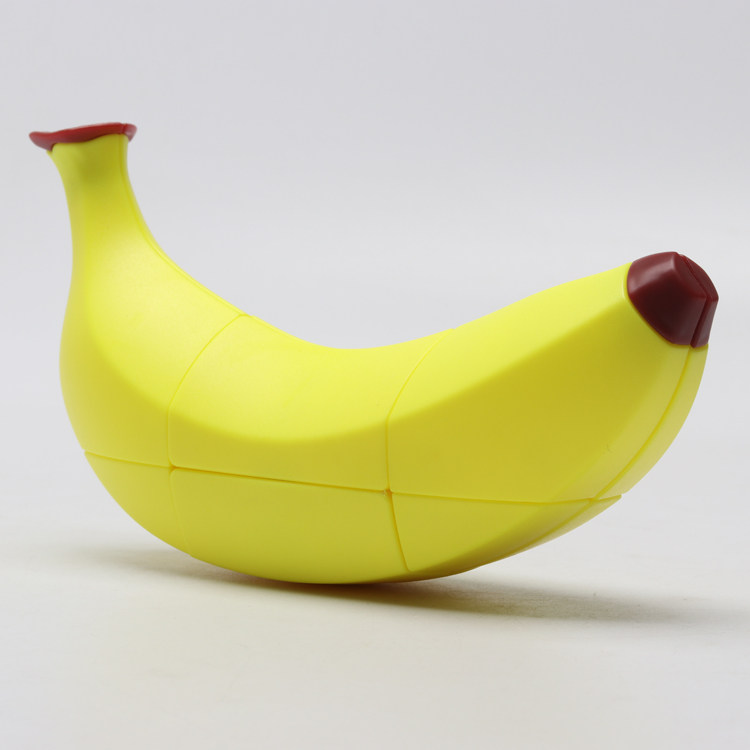 泛新香蕉魔方二阶三阶异形不规则实色免贴初学者魔方