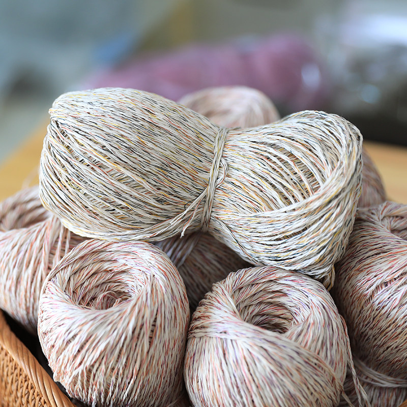 日本进口真丝丝棉和纸大檐沙滩草帽包包衣服毛线